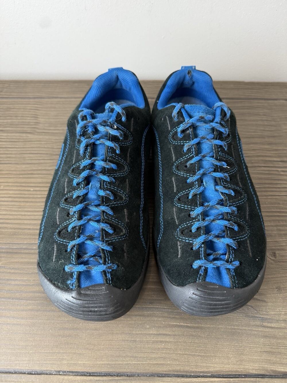 Keen Jasper Climbing Sneakers Women’s 8.5 Black Blue Suede Hiking Shoes